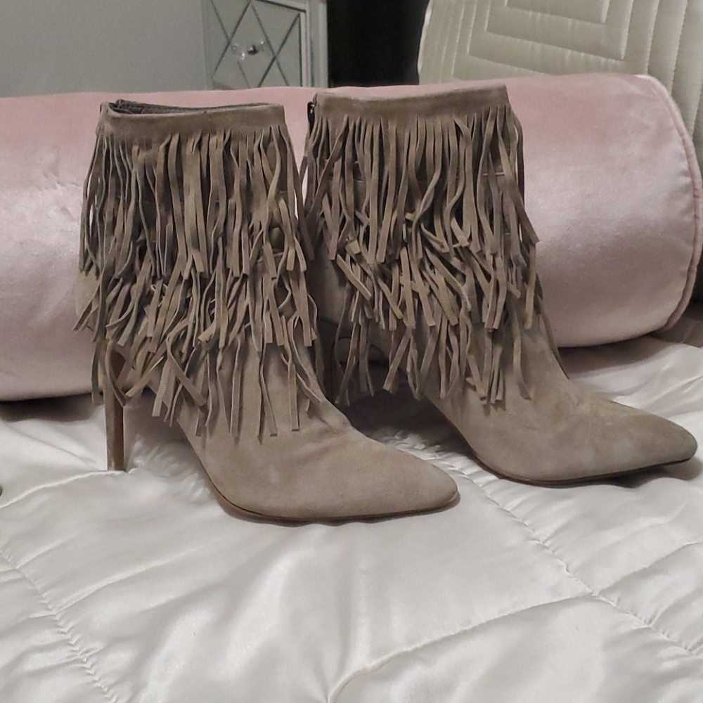Steve Maddedn Suede Fringe Boots